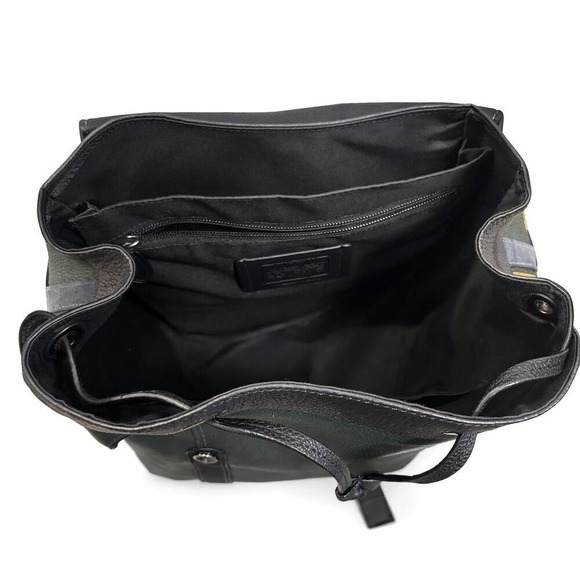 Coach CB903 Hudson Backpack With Varsity Stripe in Amazon Green/Denim Multi - Picture 7 of 7